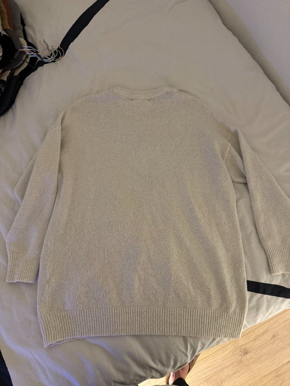Bershka Oversized Knit Sweater in Ecru Sz M - Picture 6 of 6
